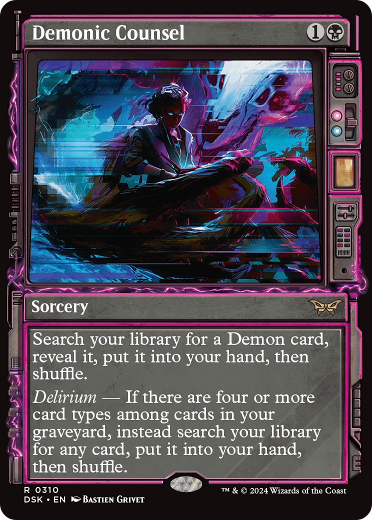 Demonic Counsel (Showcase) (310) Foil - Duskmourn: House of Horror