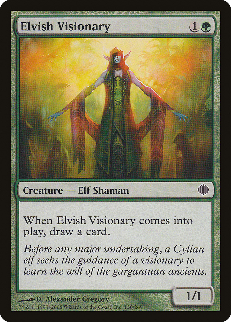Elvish Visionary (130) Foil - Shards of Alara