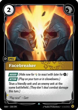Facebreaker (220) - Origins