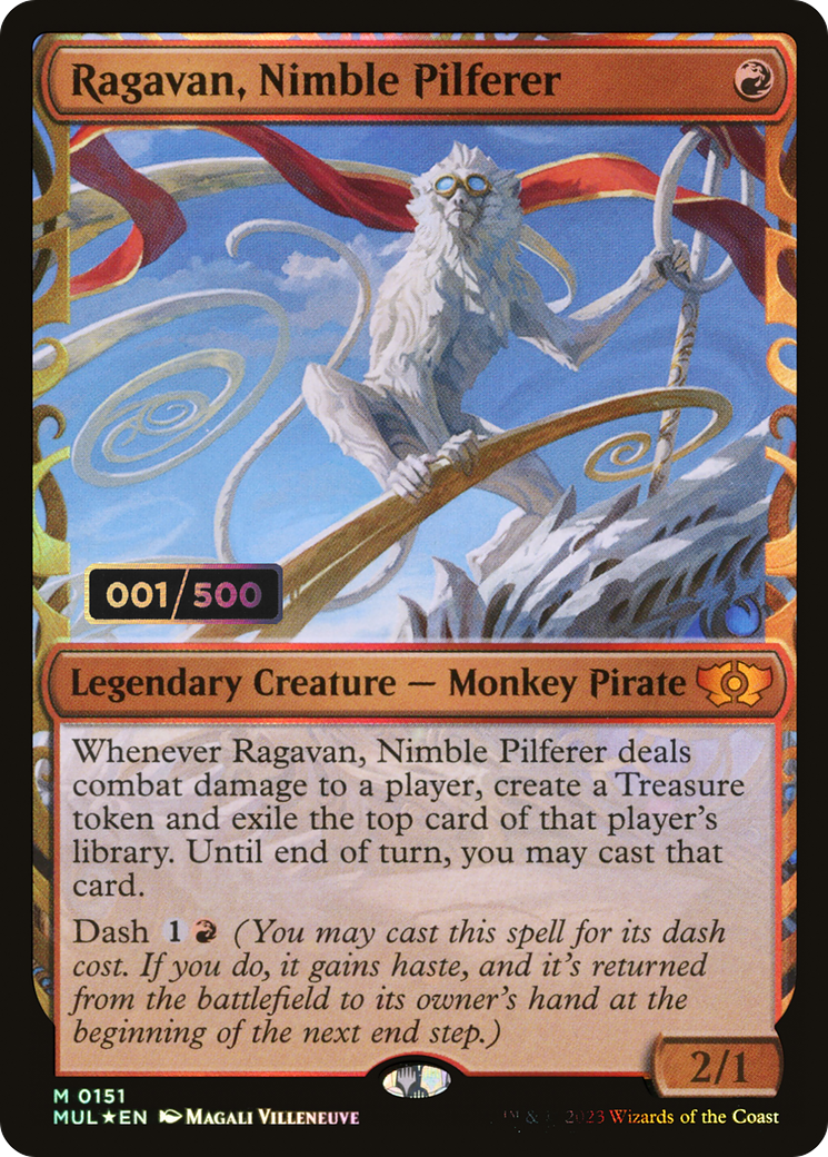 Ragavan, Nimble Pilferer (Serial Numbered) (Showcase) (151) Foil - Multiverse Legends