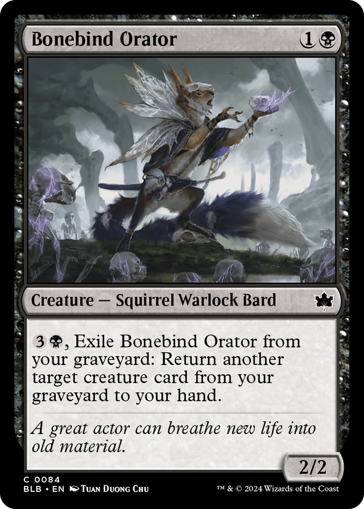 Bonebind Orator (084) Foil - Bloomburrow