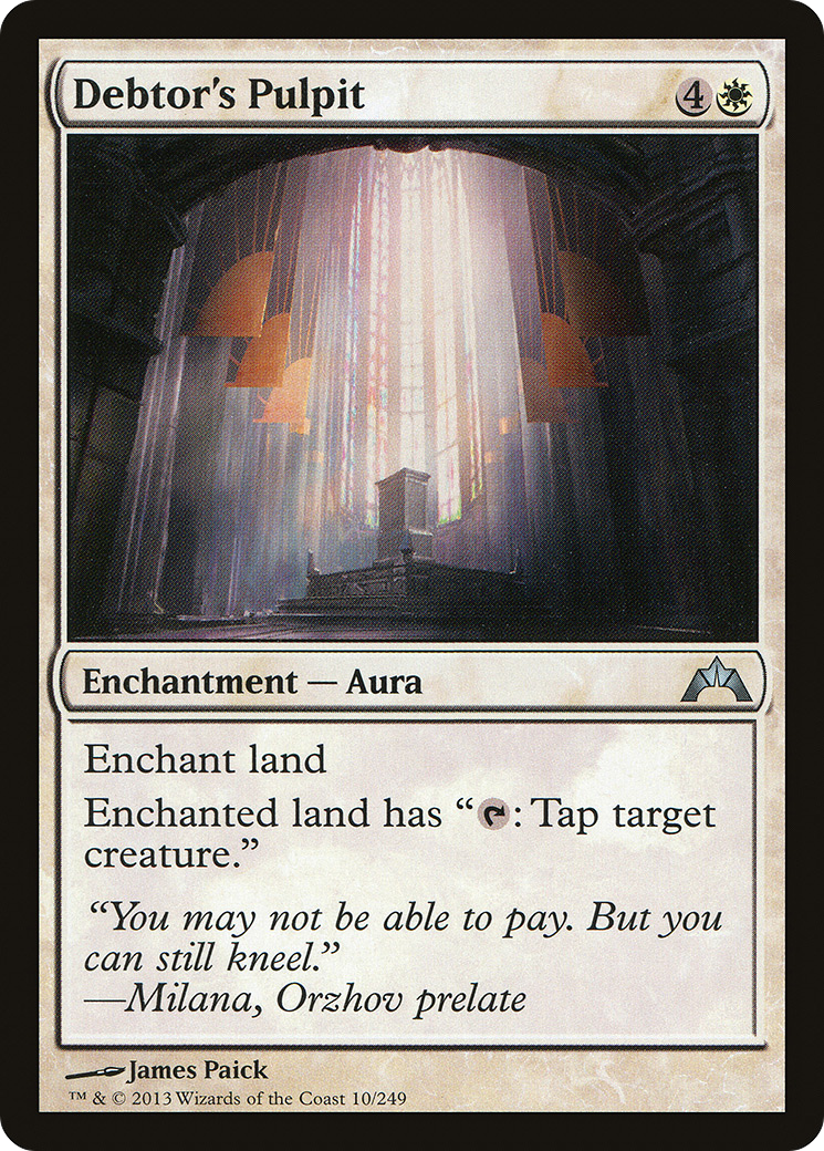 Debtor's Pulpit (010) Foil - Gatecrash