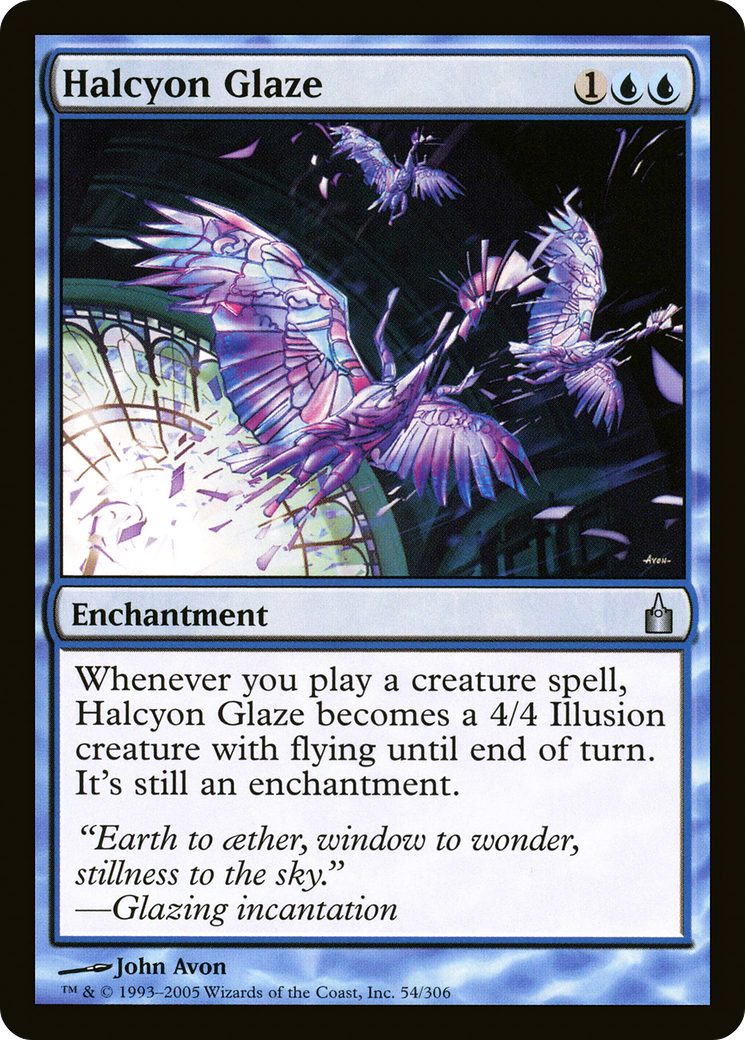 Halcyon Glaze (054) - Ravnica: City of Guilds