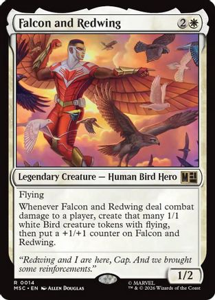 Falcon and Redwing (014) - Commander: Marvel Super Heroes