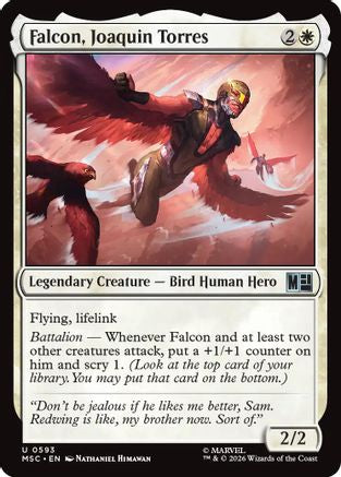 Falcon, Joaquin Torres (593) - Commander: Marvel Super Heroes