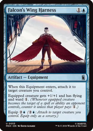Falcon's Wing Harness (053) Foil - Marvel Super Heroes