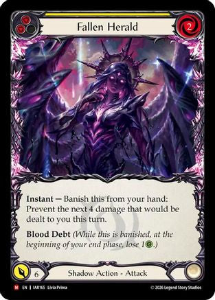 Fallen Herald (IAR165) Rainbow Foil - Usurp the Shadow Throne