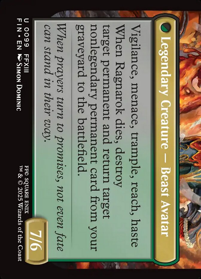 Fang, Fearless l'Cie (099) Foil - FINAL FANTASY