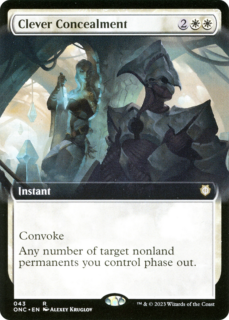 Clever Concealment (Extended Art) (043) - Phyrexia: All Will Be One Commander