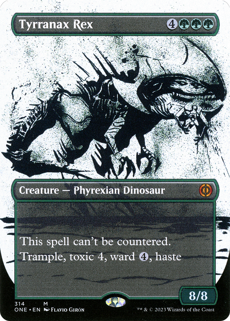 Tyrranax Rex (Showcase) (314) Foil - Phyrexia: All Will Be One