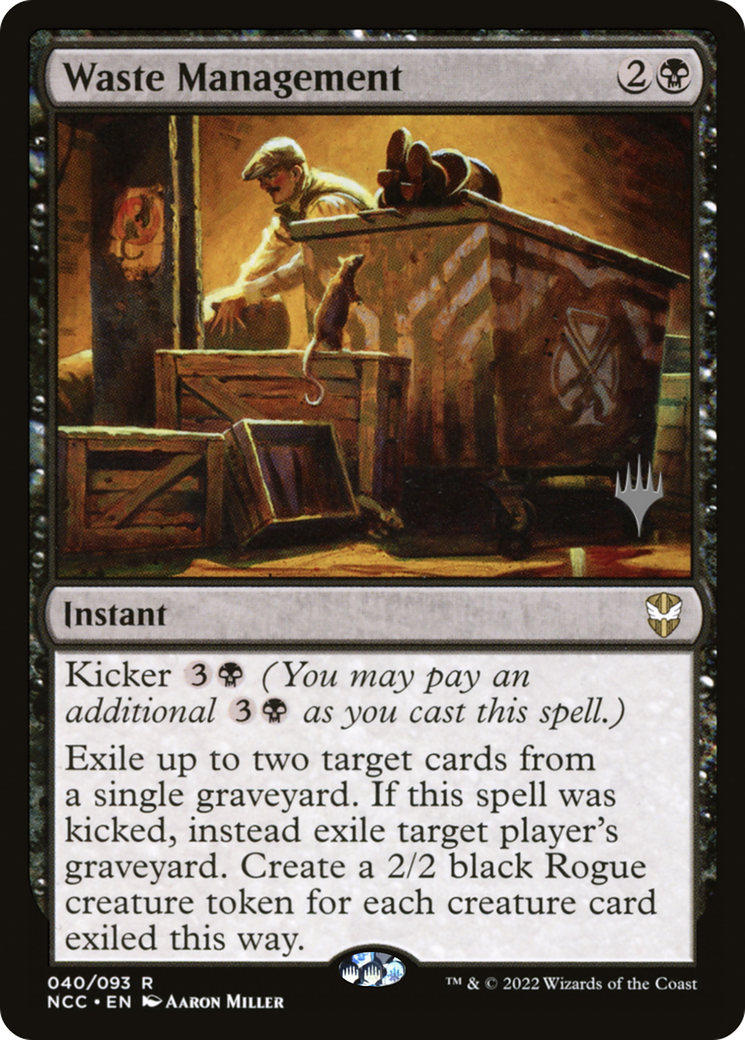 Waste Management (040) Foil - New Capenna Commander Promos
