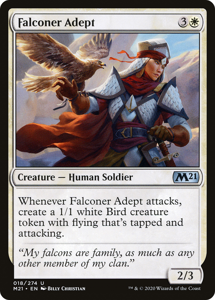 Falconer Adept (018) Foil - Core Set 2021