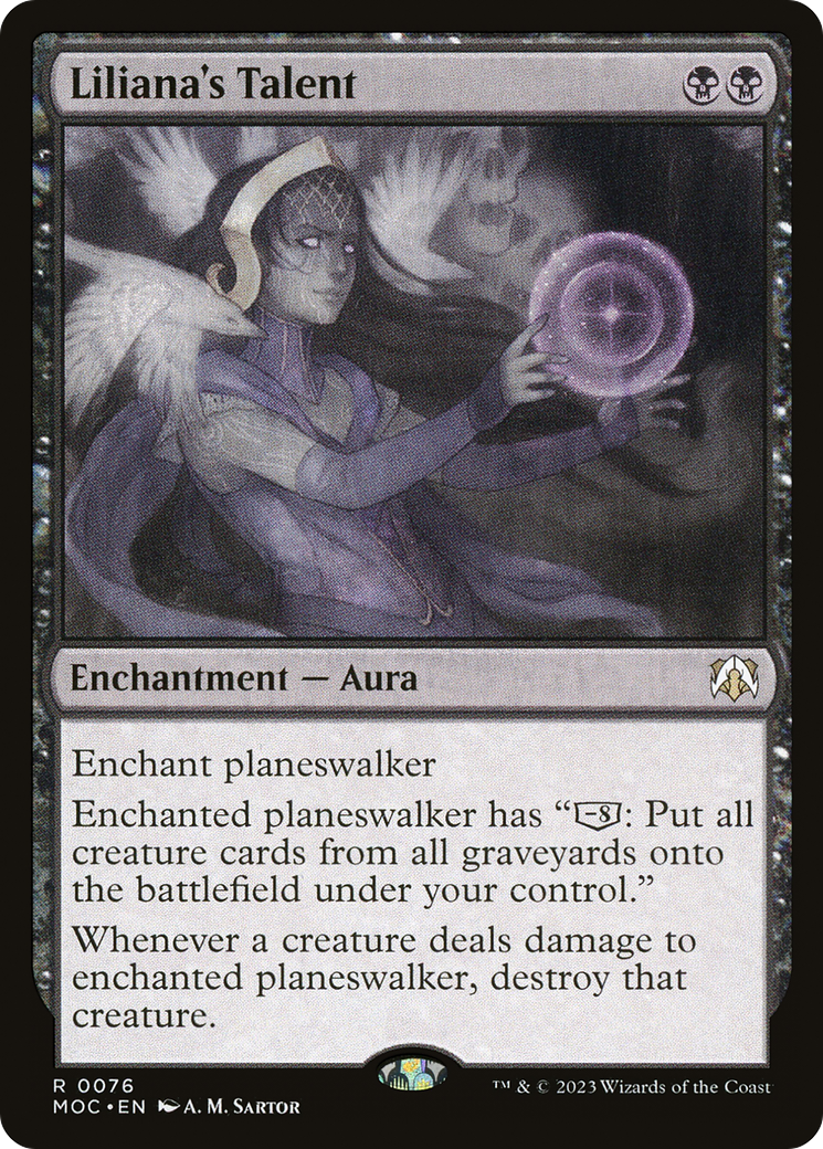 Liliana's Talent (076) - March of the Machine Commander