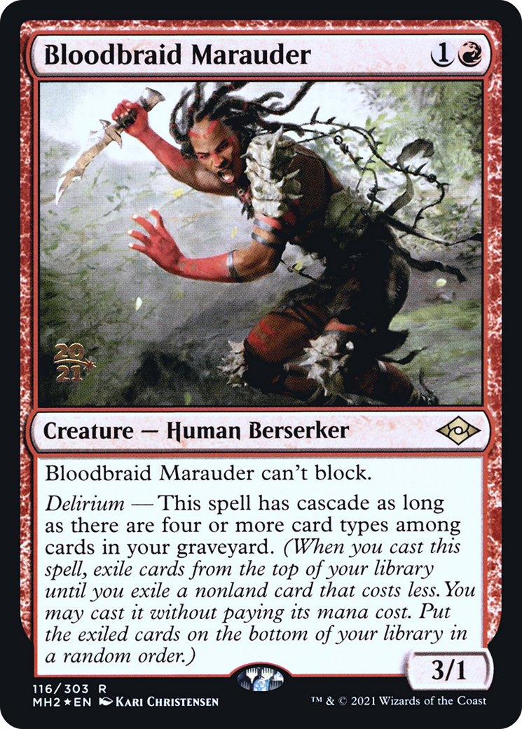 Bloodbraid Marauder (116) Foil - Modern Horizons 2 Promos