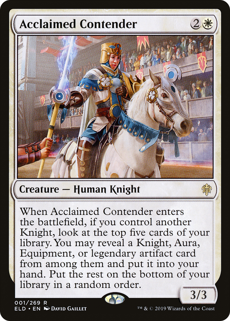 Acclaimed Contender (001) Foil - Throne of Eldraine