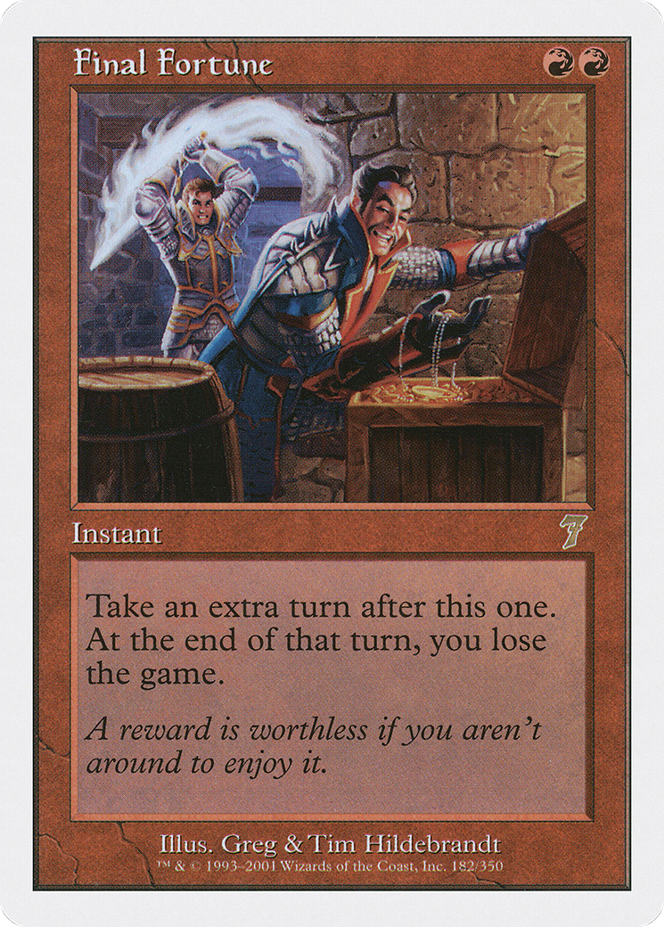 Final Fortune (182) Foil - Seventh Edition