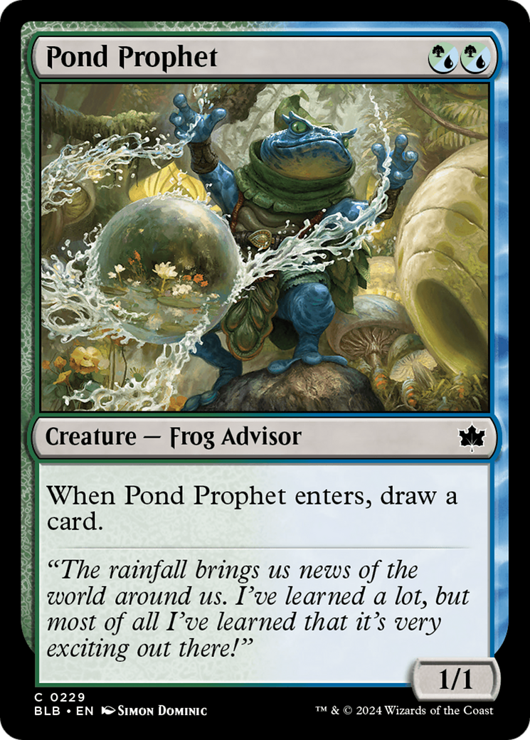 Pond Prophet (229) Foil - Bloomburrow