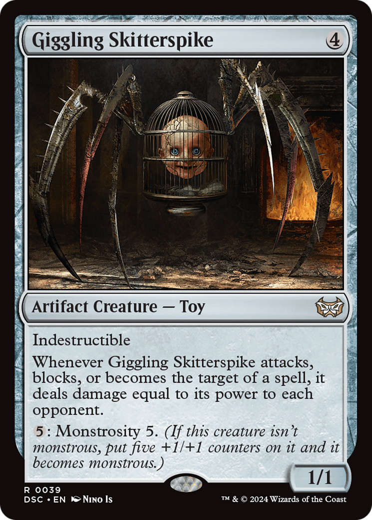 Giggling Skitterspike (039) - Duskmourn: House of Horror Commander