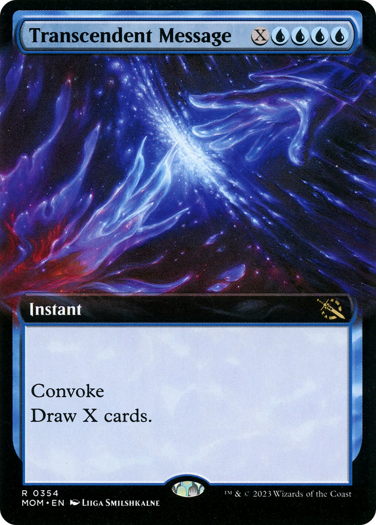 Transcendent Message (Extended Art) (354) Foil - March of the Machine