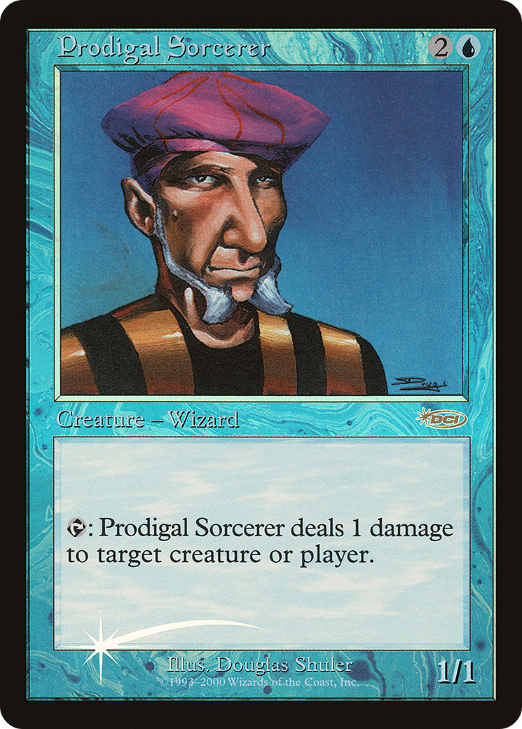 Prodigal Sorcerer Foil - Friday Night Magic 2000