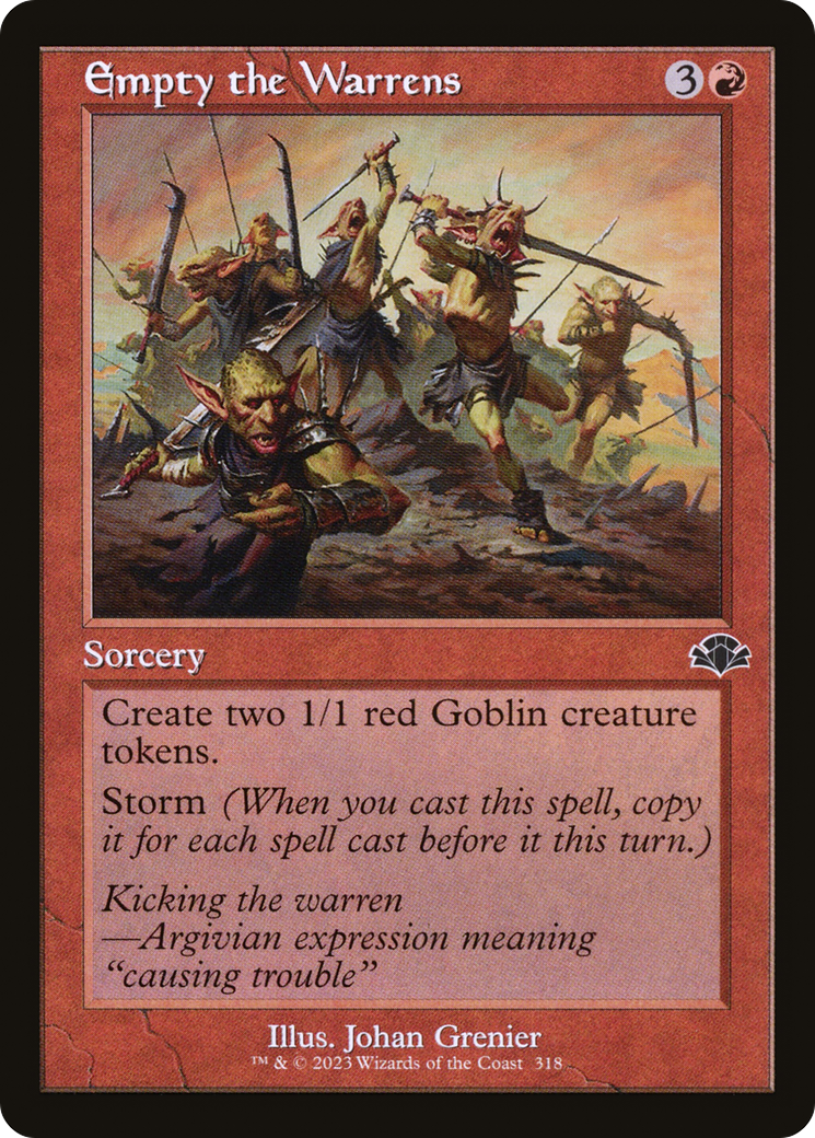 Empty the Warrens (Retro) (318) Foil - Dominaria Remastered