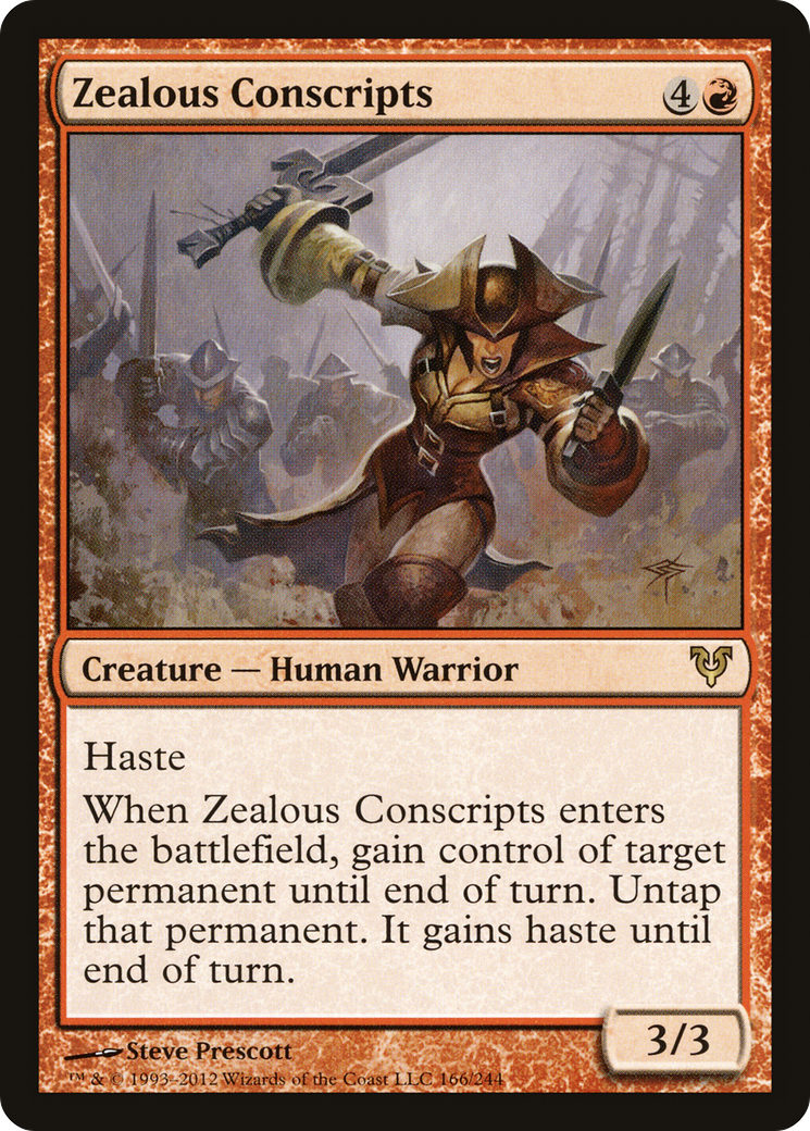 Zealous Conscripts (166) Foil - Avacyn Restored