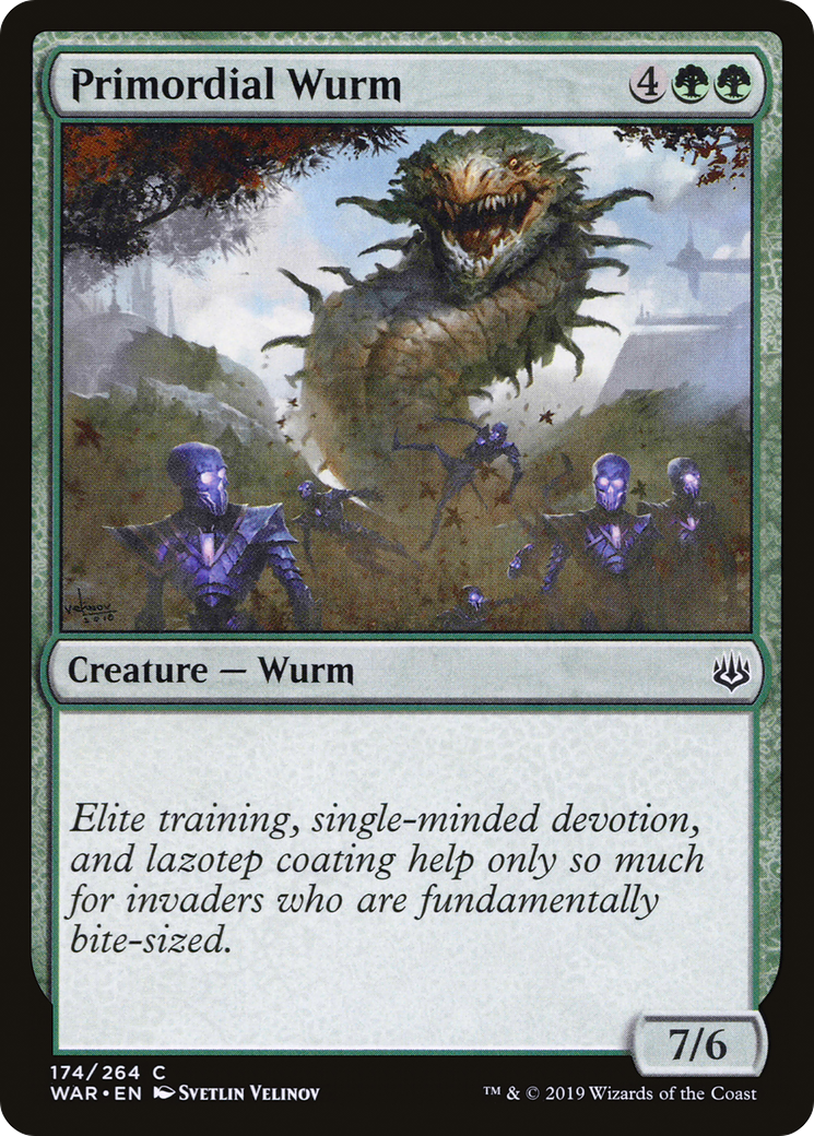 Primordial Wurm (174) Foil - War of the Spark