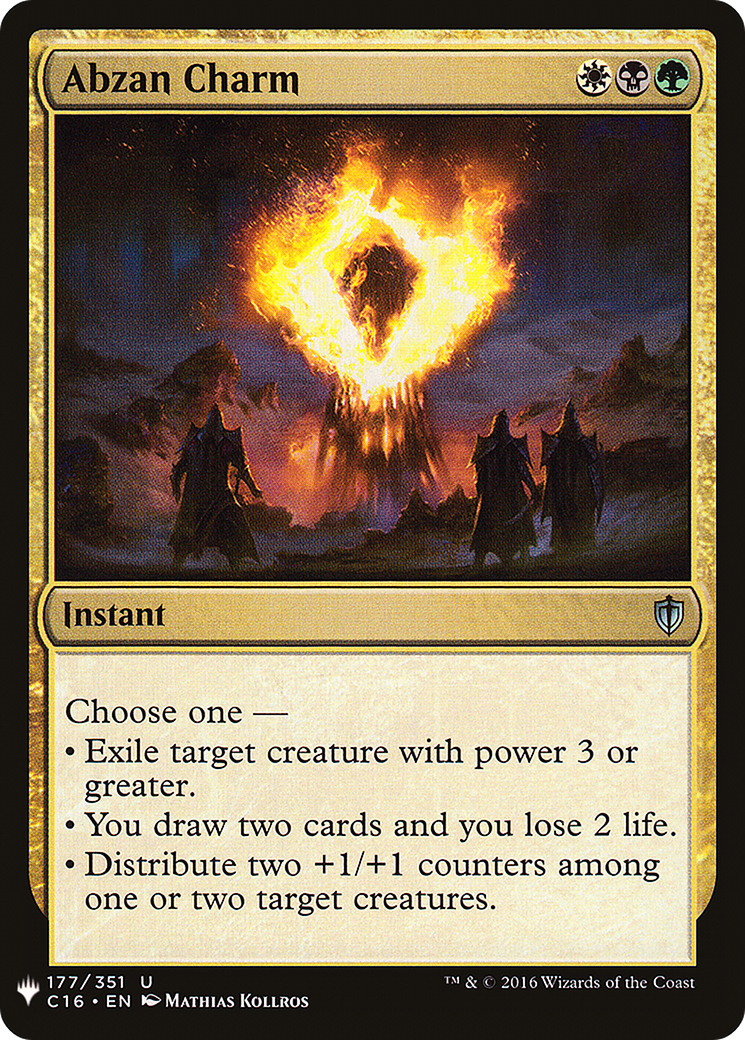 Abzan Charm (C16-177) - The List