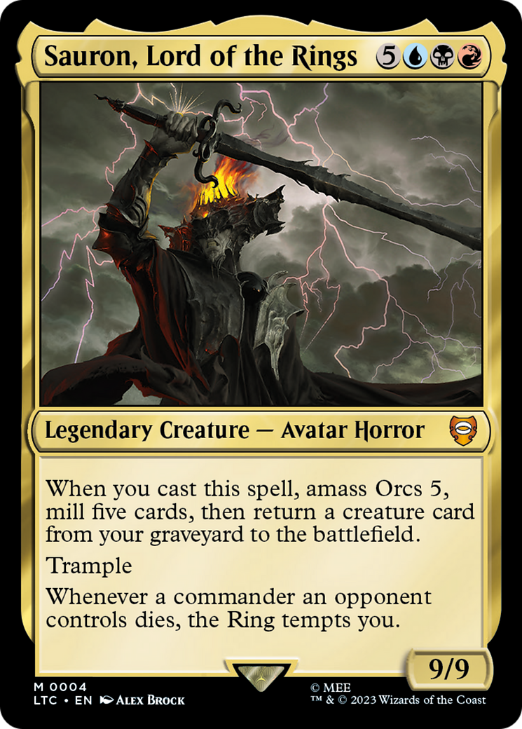 Sauron, Lord of the Rings (004) Foil - Tales of Middle-earth Commander