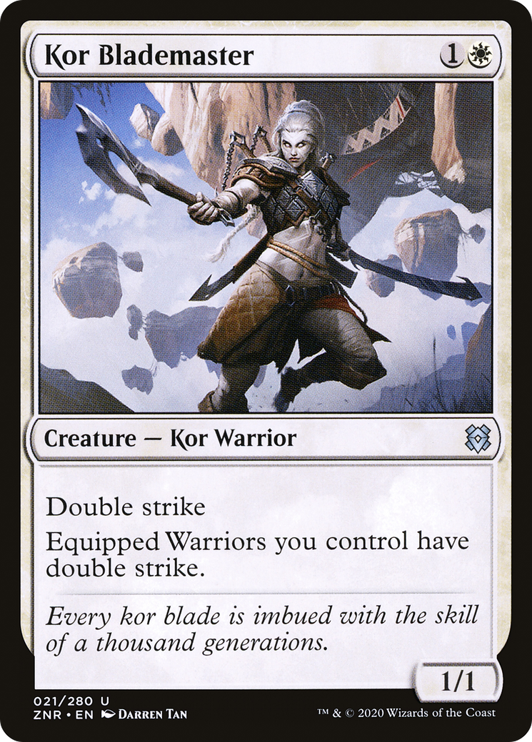 Kor Blademaster (021) - Zendikar Rising