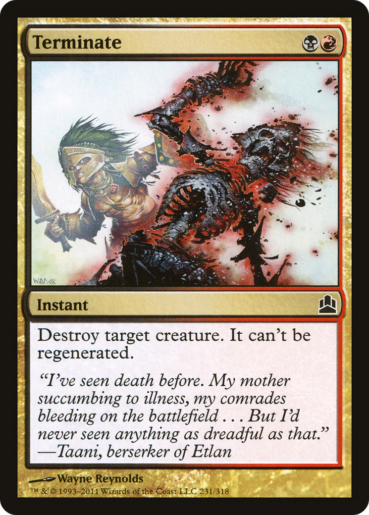 Terminate (231) - Commander 2011