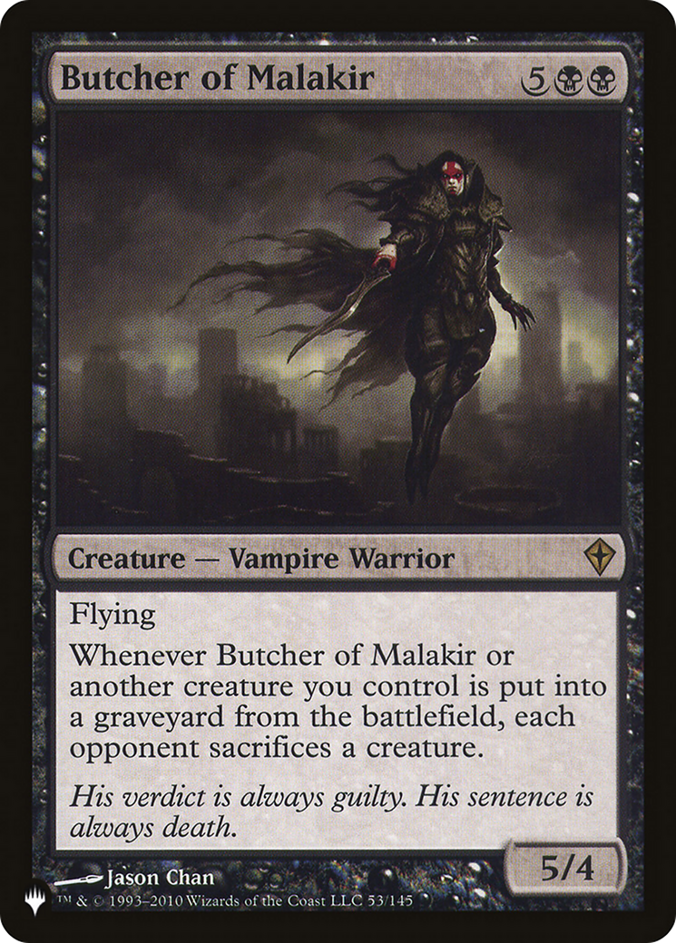 Butcher of Malakir (WWK-53) - The List