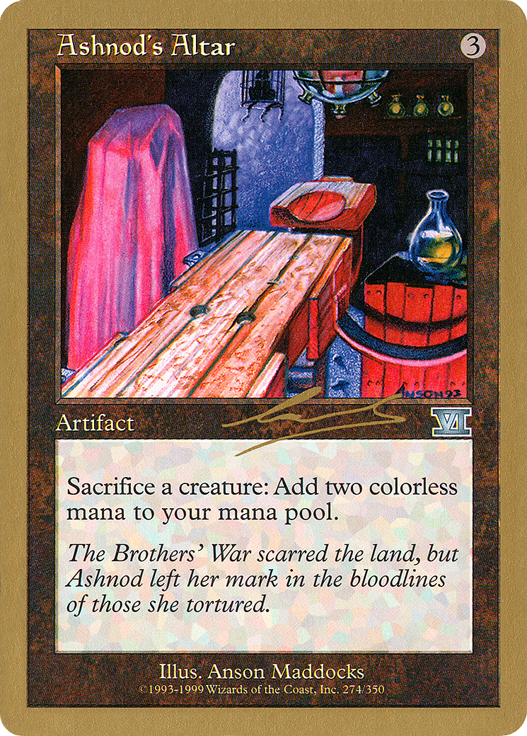 Ashnod's Altar (Retro) (nl274) - World Championship Decks 2000