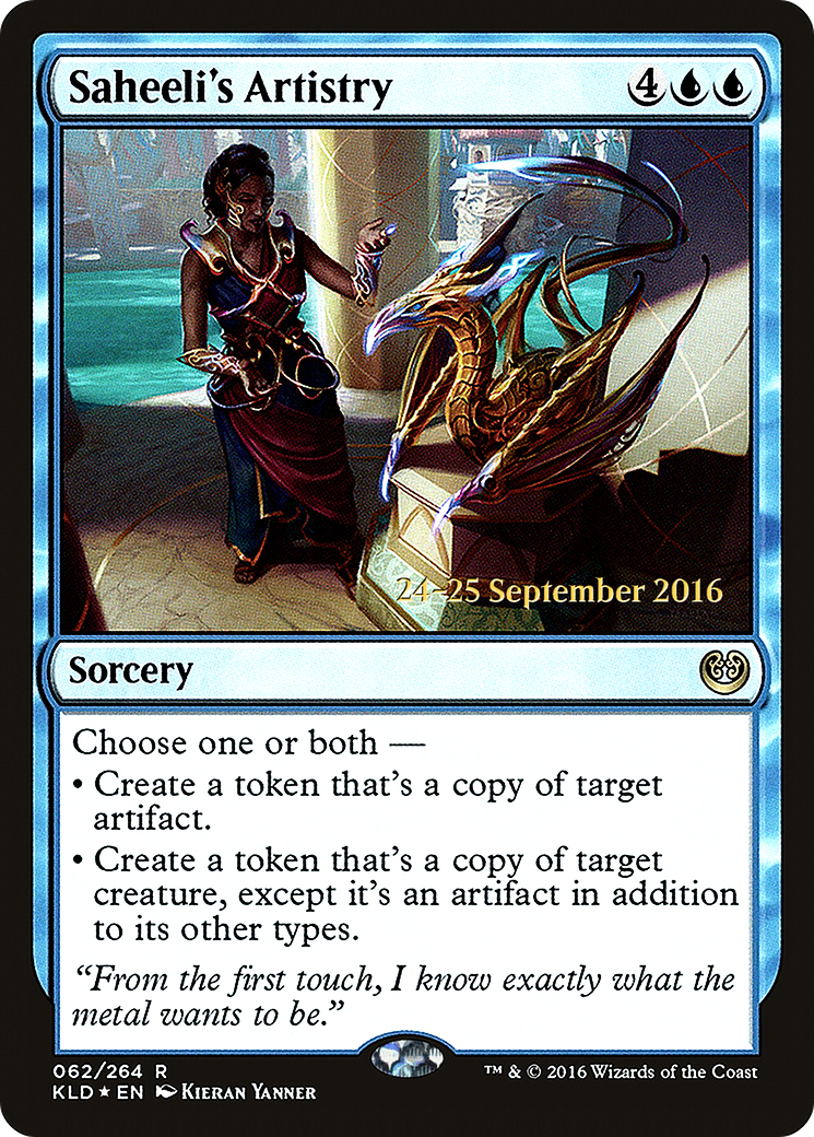 Saheeli's Artistry (062) Foil - Kaladesh Promos