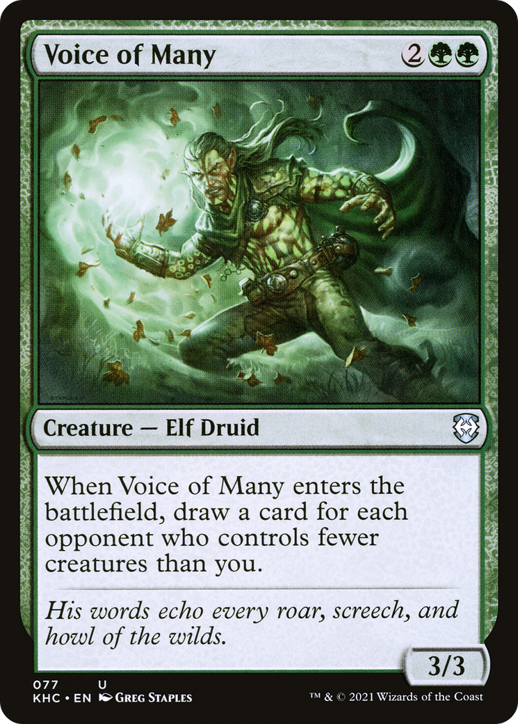 Voice of Many (077) - Kaldheim Commander