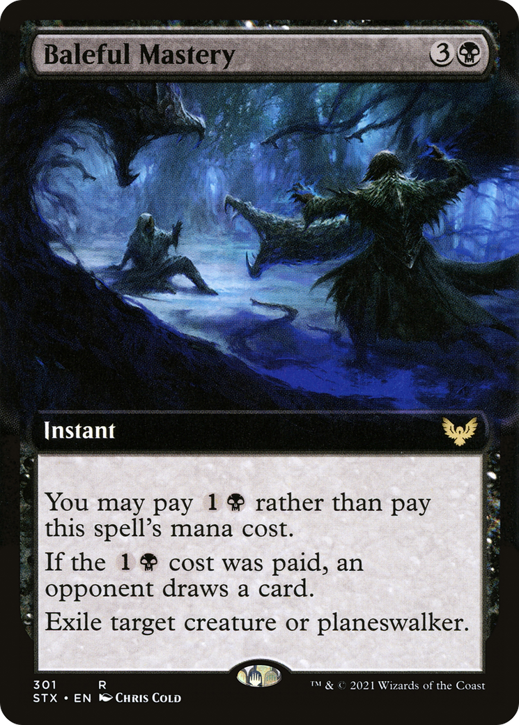 Baleful Mastery (Extended Art) (301) Foil - Strixhaven: School of Mages