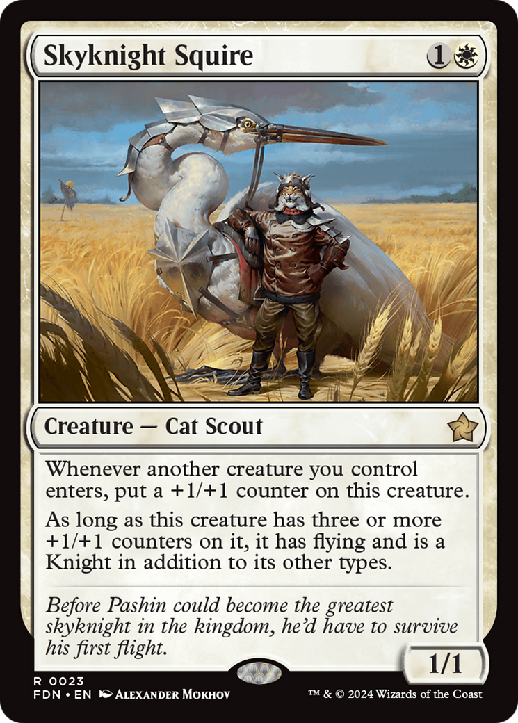 Skyknight Squire (023) Foil - Foundations