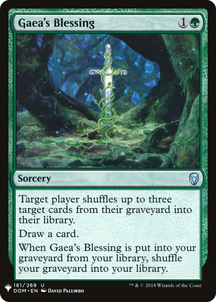 Gaea's Blessing (DOM-161) - The List
