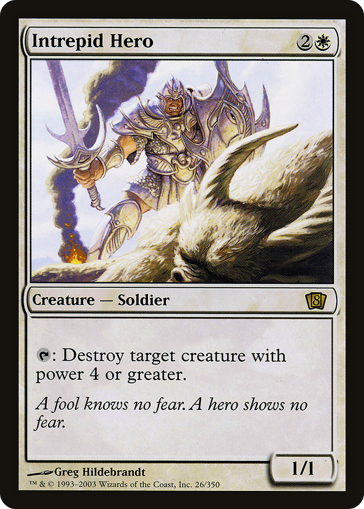 Intrepid Hero (026) Foil - Eighth Edition