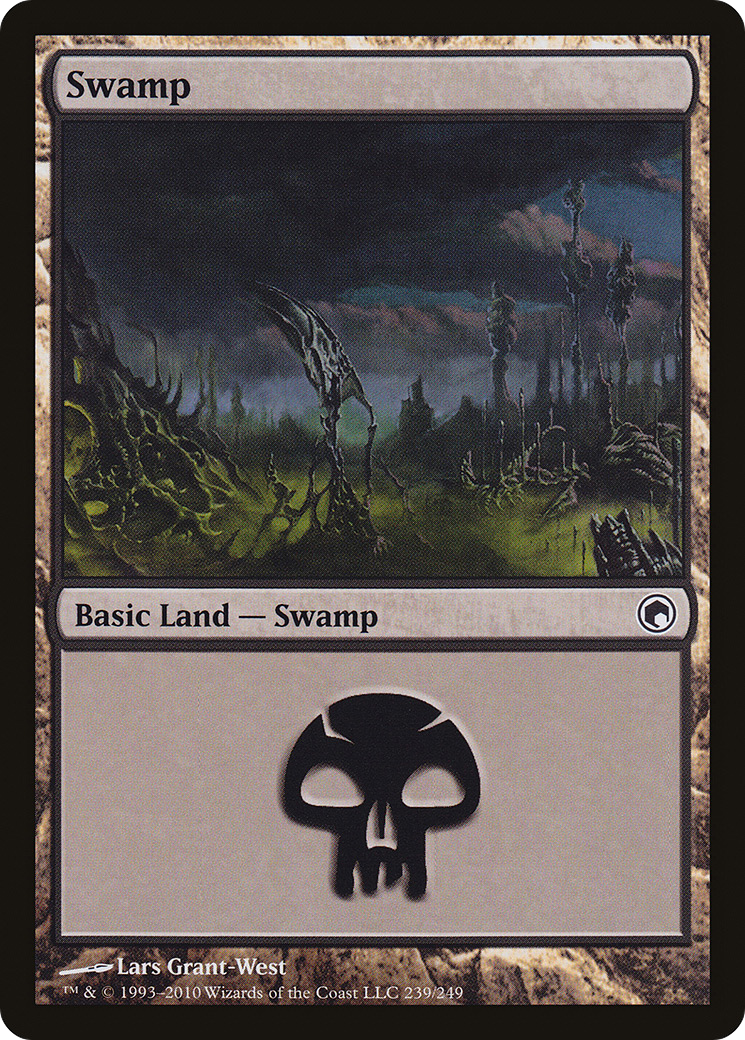 Swamp (239) - Scars of Mirrodin