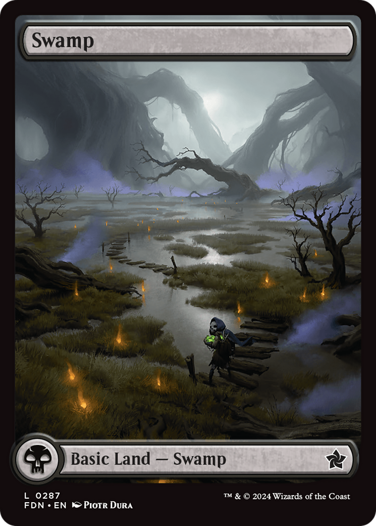 Swamp (287) Foil - Foundations