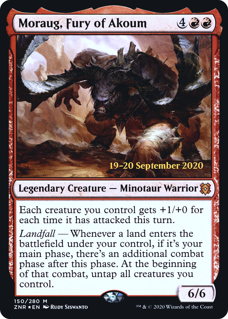 Moraug, Fury of Akoum (150s) Foil - Zendikar Rising Promos