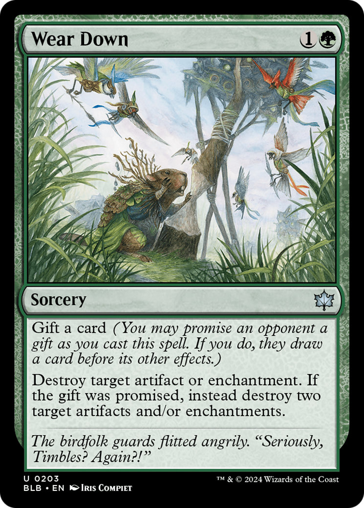 Wear Down (203) Foil - Bloomburrow