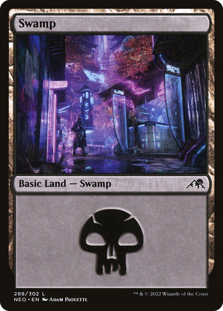 Swamp (288) - Kamigawa: Neon Dynasty