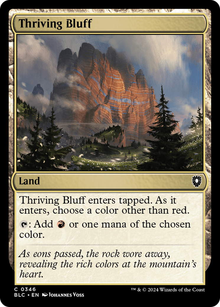 Thriving Bluff (346) - Bloomburrow Commander