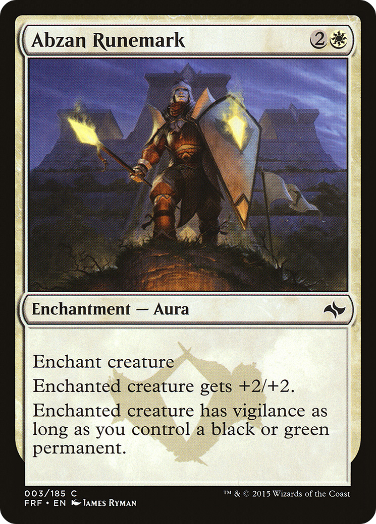 Abzan Runemark (003) Foil - Fate Reforged