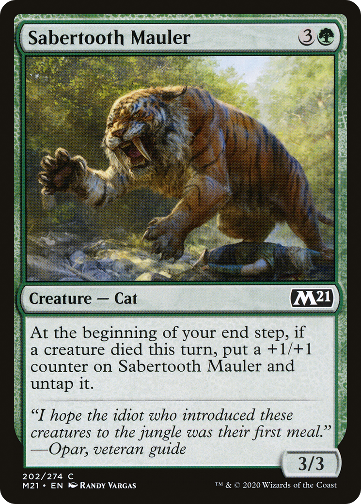 Sabertooth Mauler (202) - Core Set 2021