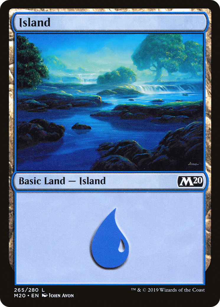 Island (265) Foil - Core Set 2020