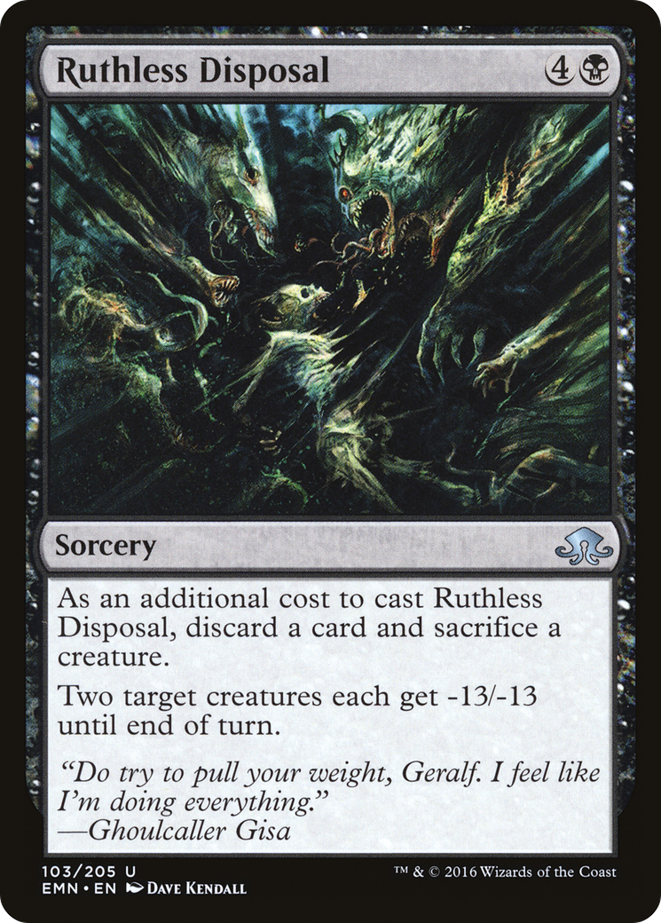 Ruthless Disposal (103) Foil - Eldritch Moon