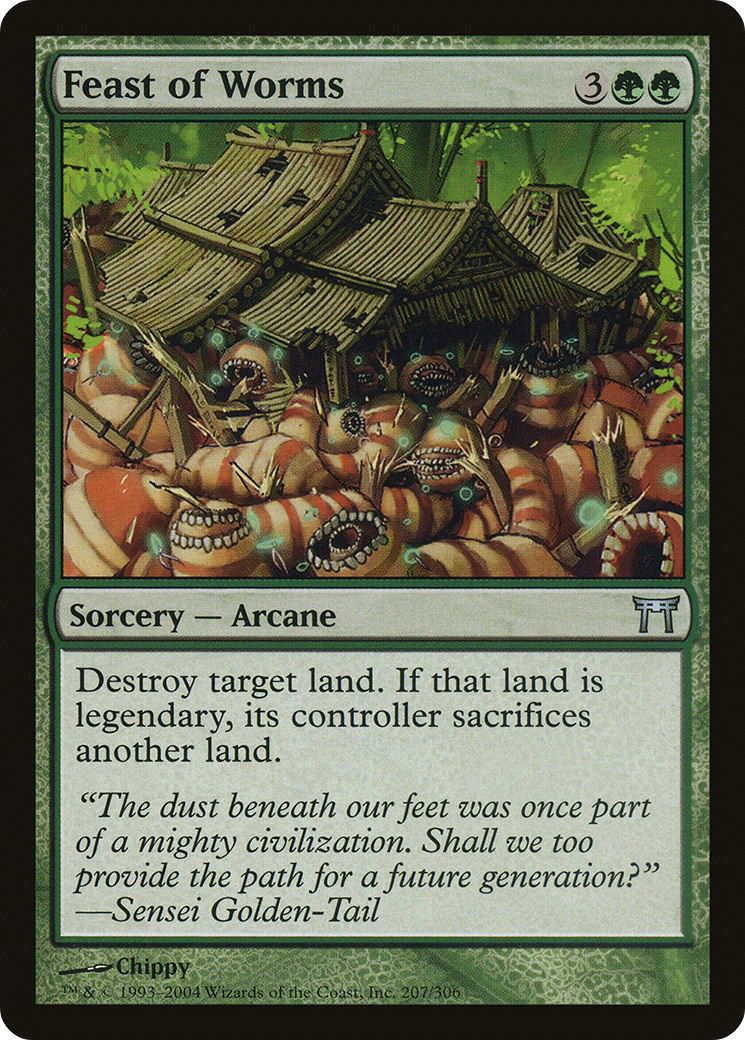 Feast of Worms (207) Foil - Champions of Kamigawa